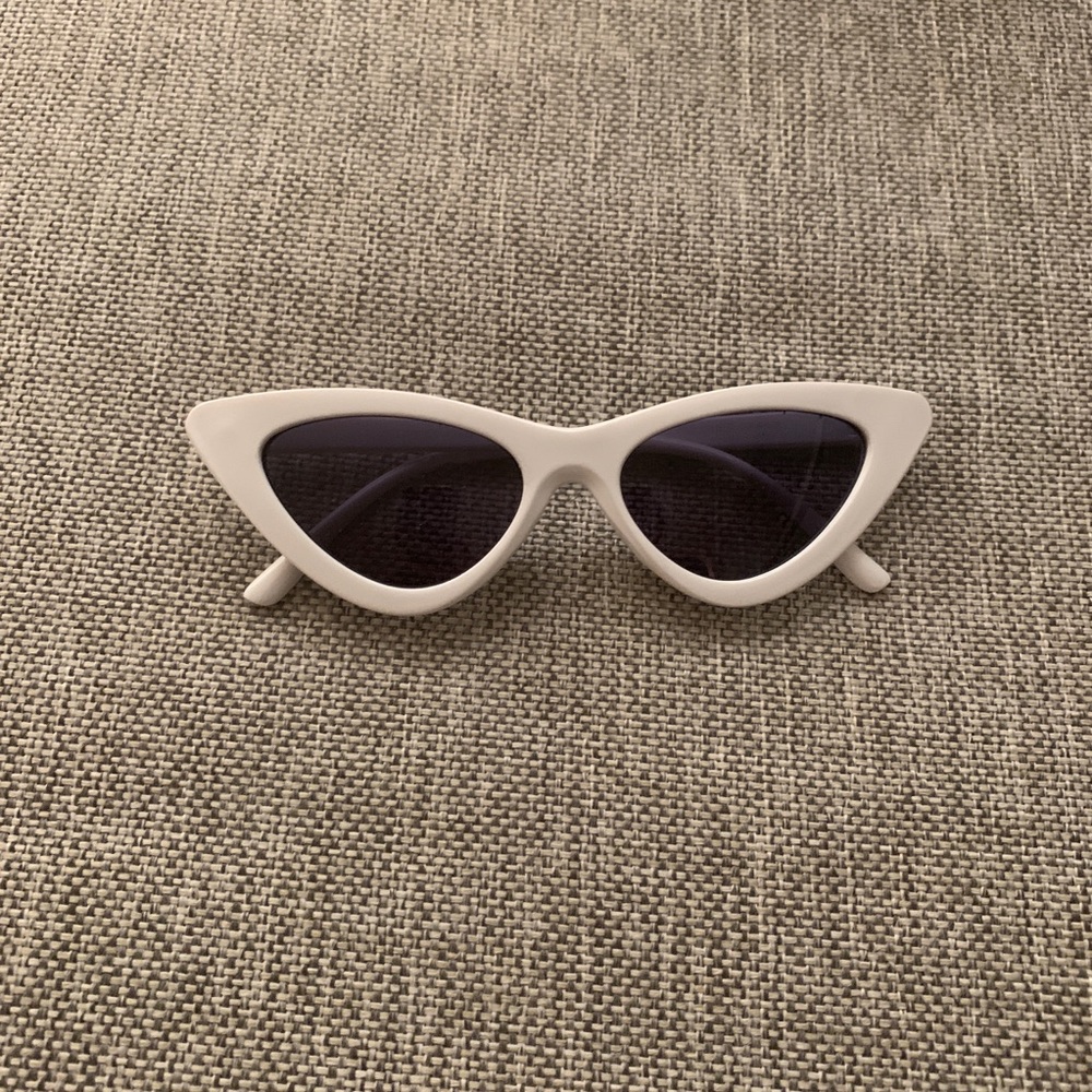White Cat Eye Sunglasses